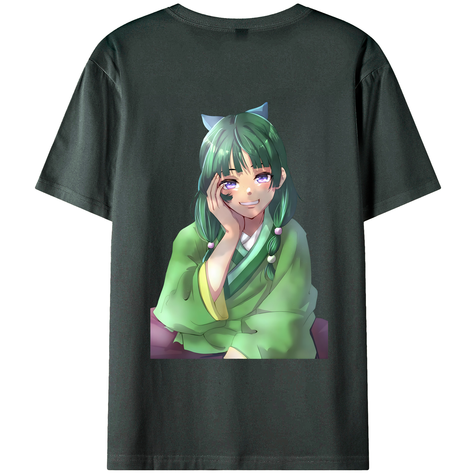 （画像用） 薬屋のひとりごと The Apothecary Diaries 綿100％ メンズ半袖Tシャツ（バックプリント） 通気性